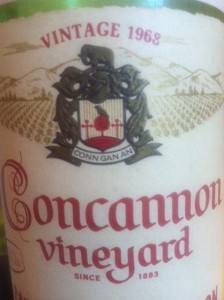Concannon Vineyard 1968