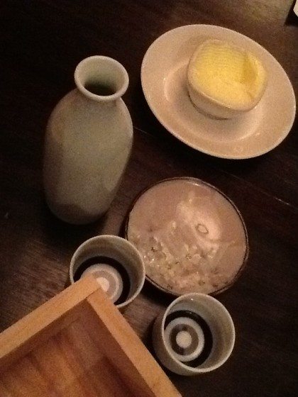 Sake vessels butter