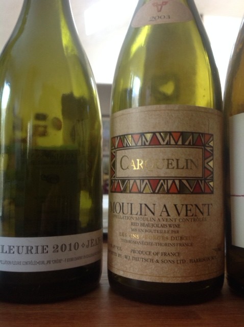 Beaujolais aged and new
